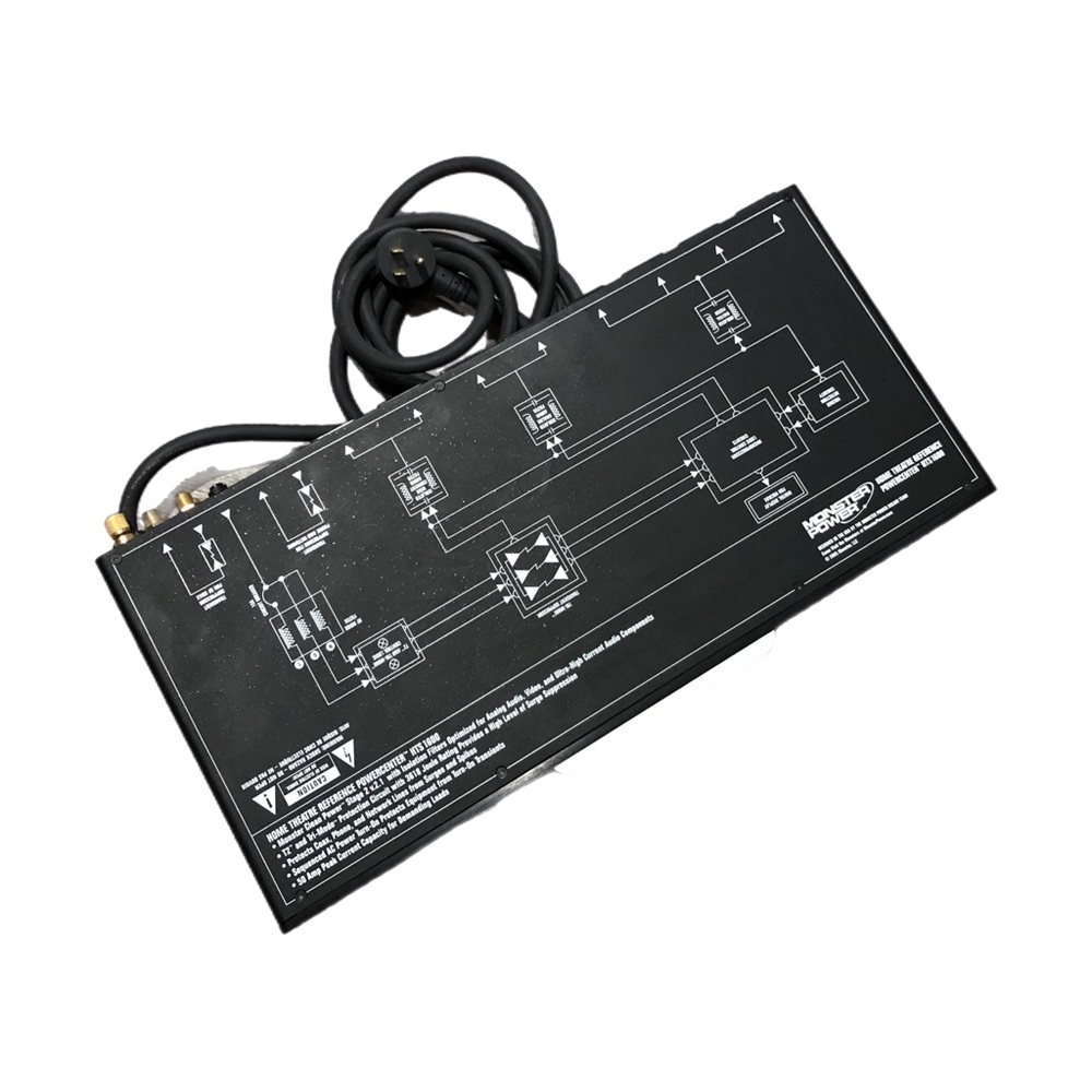 Monster Power HTS1600 Home Theater Reference PowerCenter Surge Protector Black